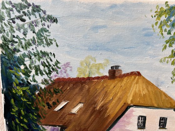 Dalen Thatch House Painting