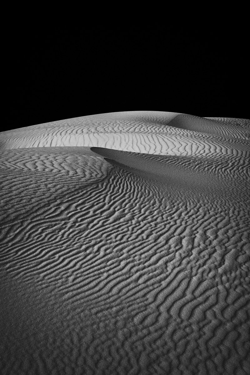 Photorealistic Landscape Photograph By Heike Bohnstengel, 18 X 24, Night Dune, Nm, Original Artwork