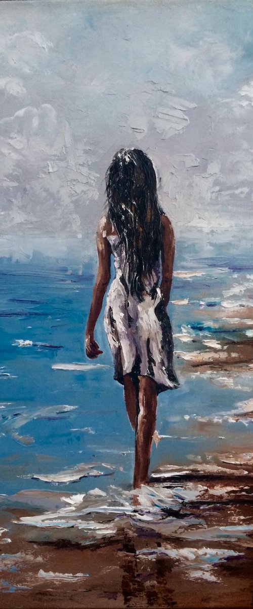 Walking at the beach by Inna Montano