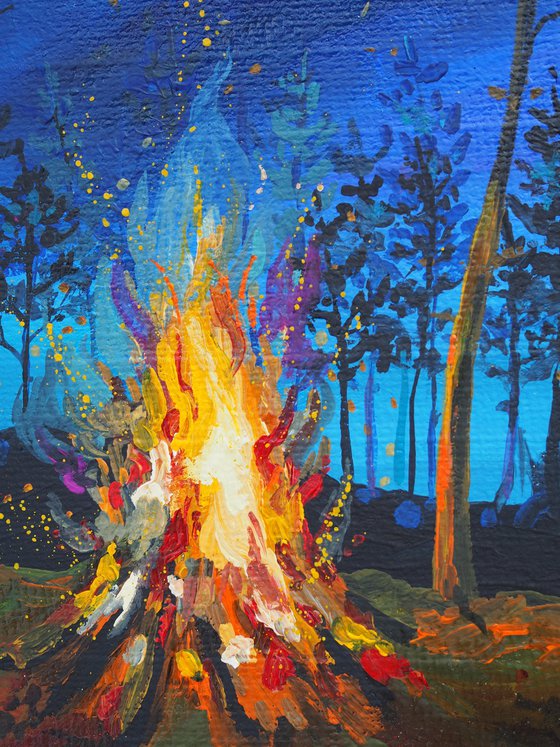 Fire in the forest