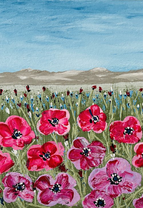 „Whispers of Wildflowers“ 30x50x2 cm by Exclusive Arts