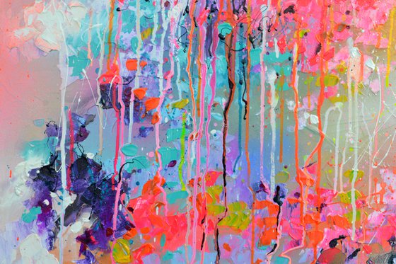 Fresh Moods 48, Large Gallery Quality Ready to Hang Abstract Painting FREE SHIPPING