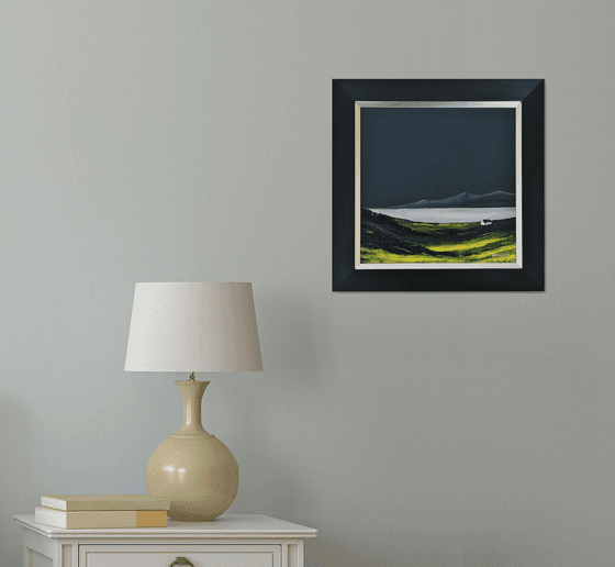 Near the Loch; unique and original, framed