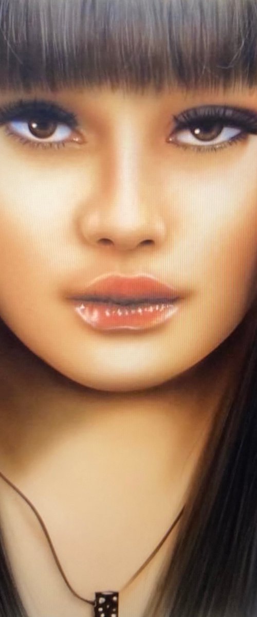 Portrait of a girl by Dolgor Dugarova