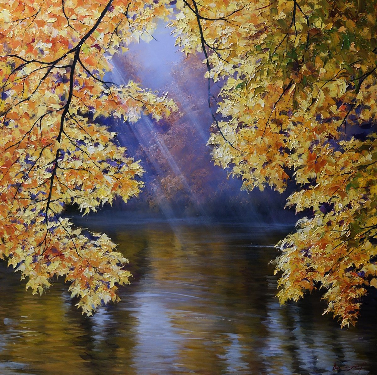 Autumn Sun by Gennady Vylusk