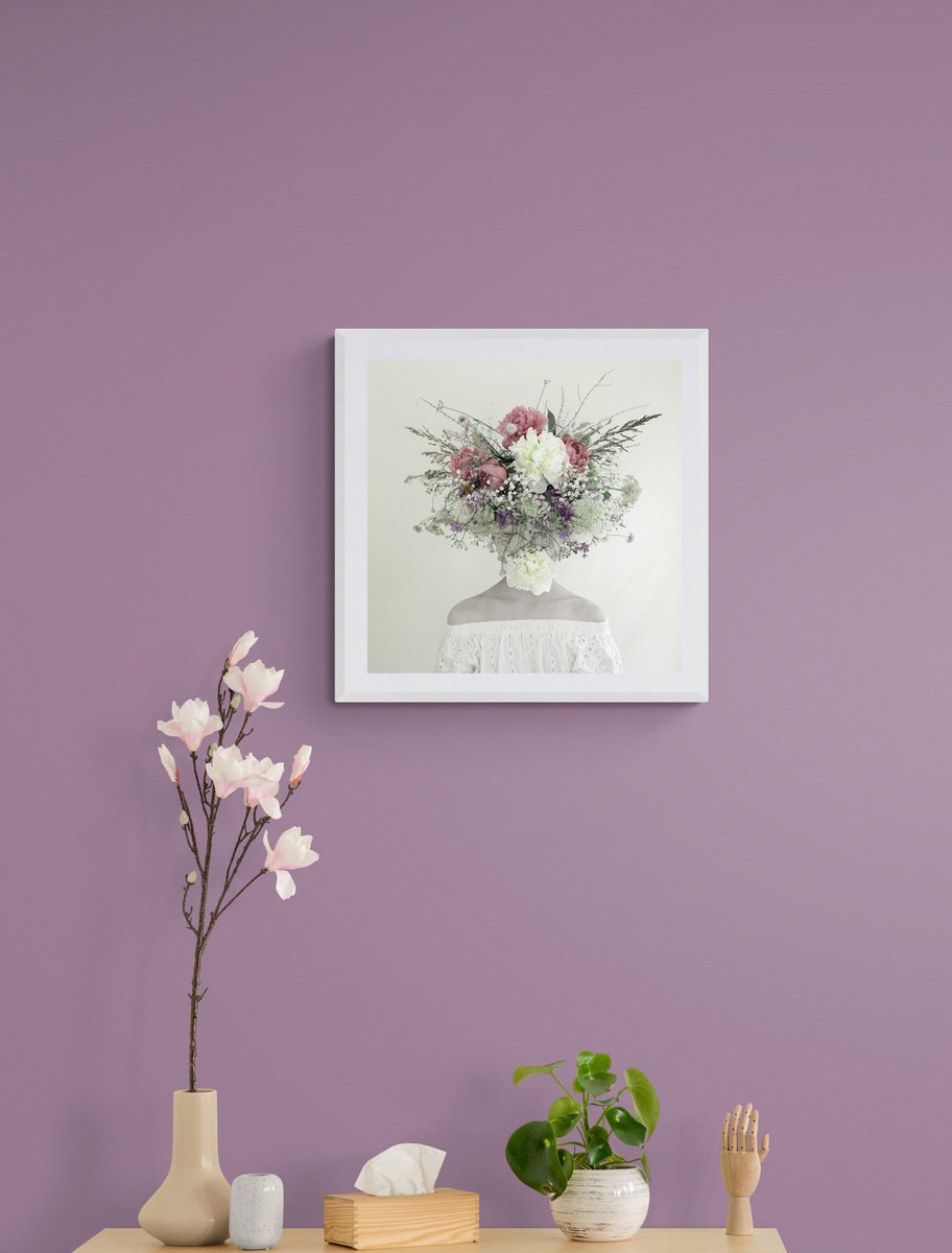 Expressive Portrait Photograph By Ziesook You, 24 X 24", Scent Of Texas 06022021G, Original Artwork