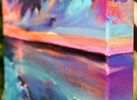 Surreal Lights on the Lake - Sunset Seascape