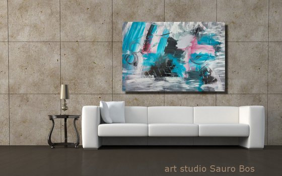 large paintings for living room/extra large painting/abstract Wall Art/original painting/painting on canvas 120x80-title-c667