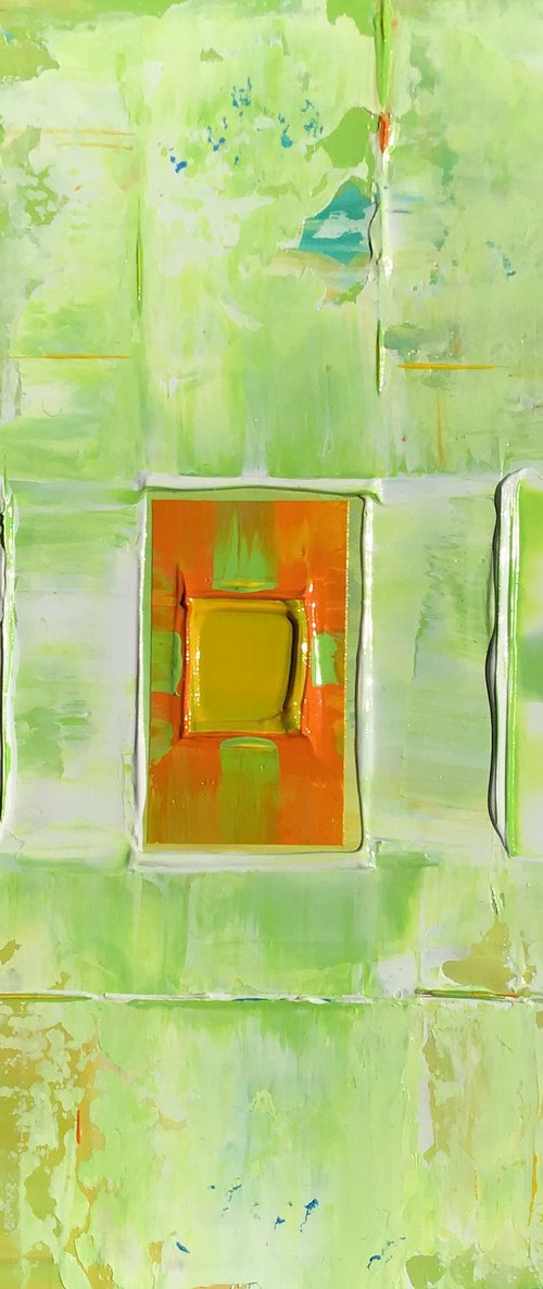 Lime Green Abstract Concept by Robert Lynn