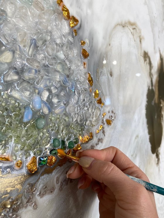Marble Gold Abstract Artwork