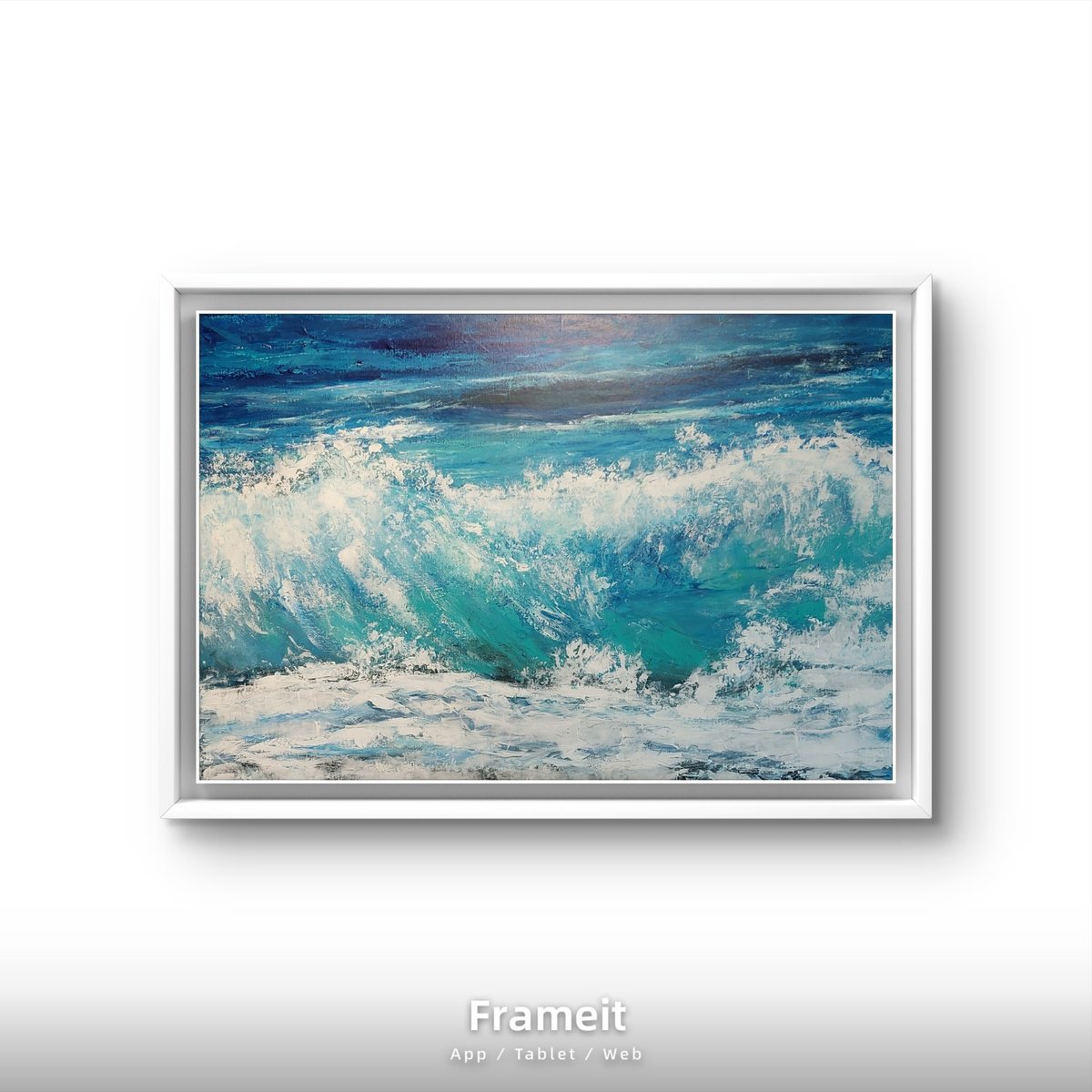 Waves By Els Driesen, 47 X 31, Artwork For Sale On Artfinder