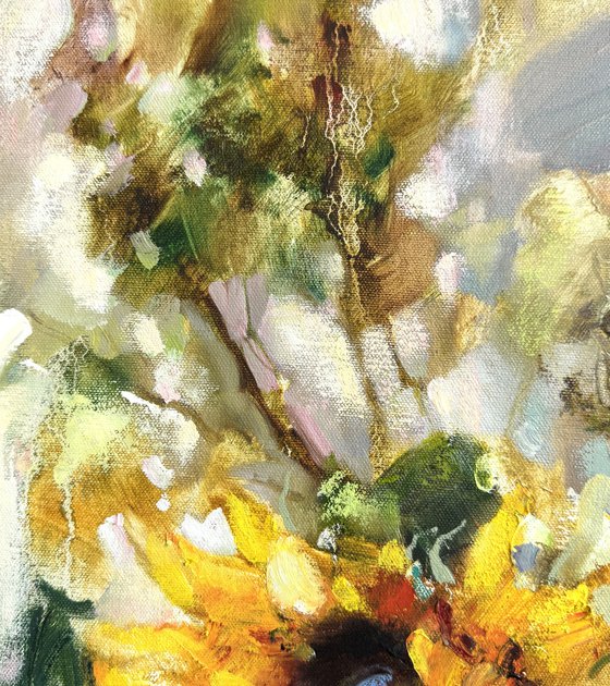 Sunflower blossoms