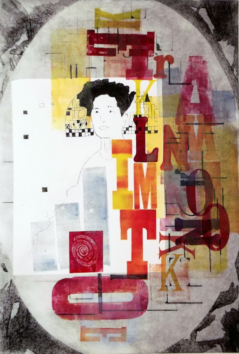 Geometric Abstract Limited Edition Print By Sandra Haney, 22 X 30", Art History, Original Artwork