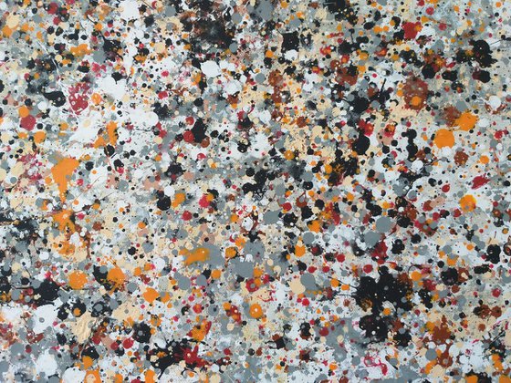 Contemporary J.Pollock style acrylic by M.Y.
