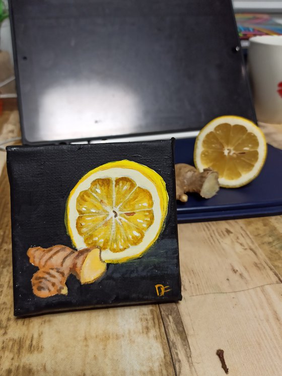 Still life with lemon & ginger