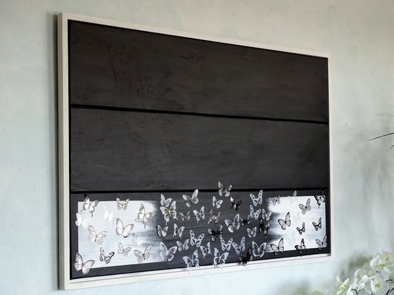Collage of butterfly wall art