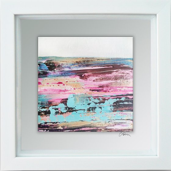 Framed ready to hang original abstract - abstract landscape #23