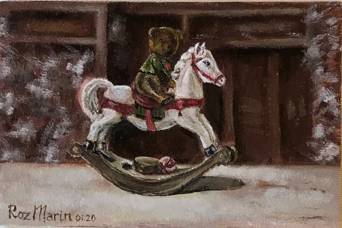 Painting a 2024 rocking horse