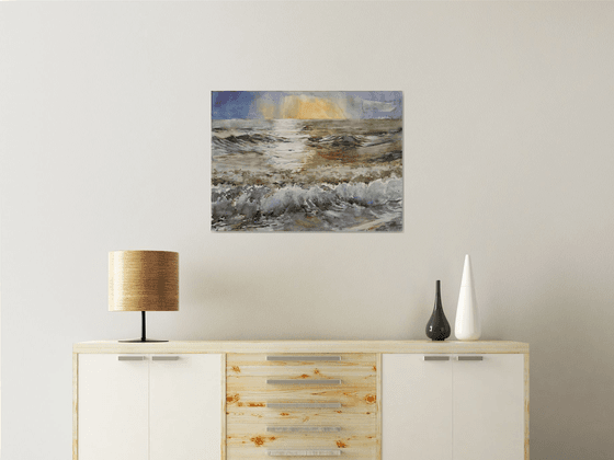 Sunset on the sea  ( 73 X 54 )