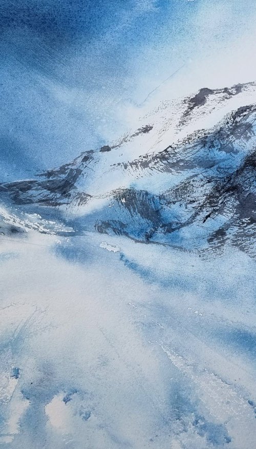 Winter Mountains - 7 by Elena Genkin