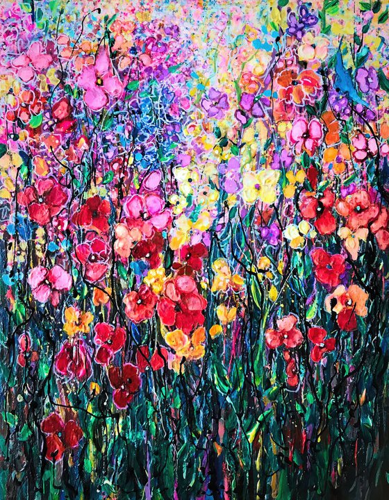 Meadow Floral  Vibes   by Olena Art