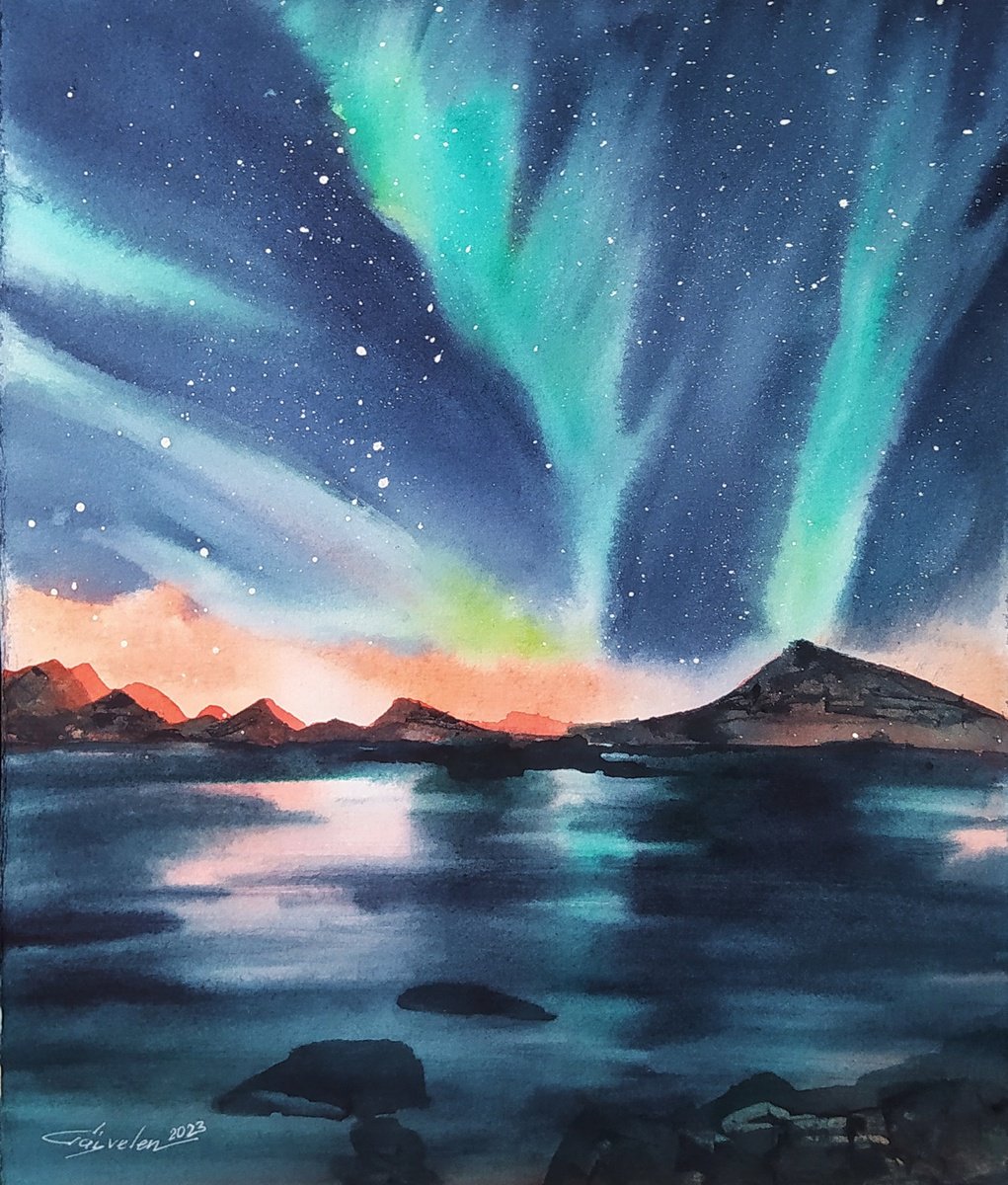 Aurora Borealis by Elena Gaivoronskaia