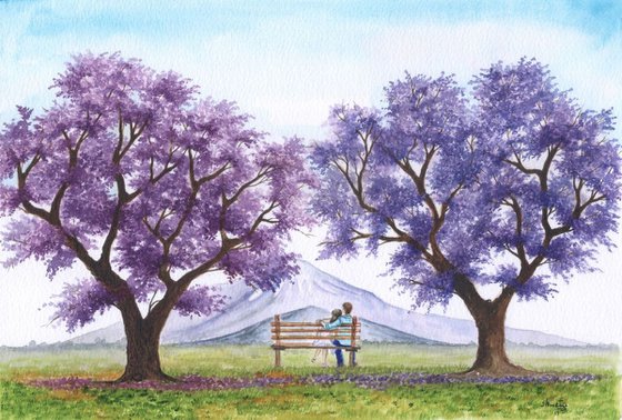 Under the Blooming Jacaranda Tree