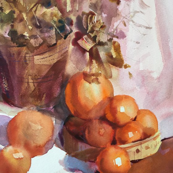 Still life in warm colors