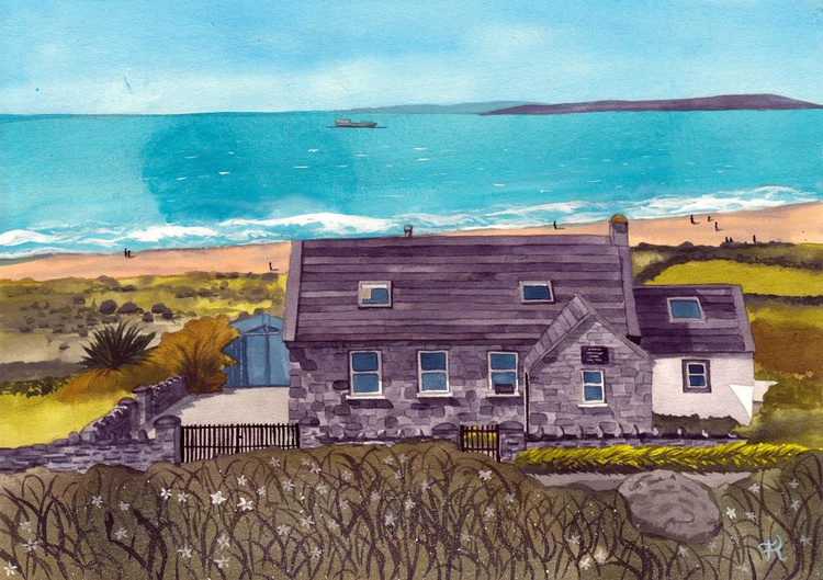 Old Schoolhouse Fanore Ireland Artfinder