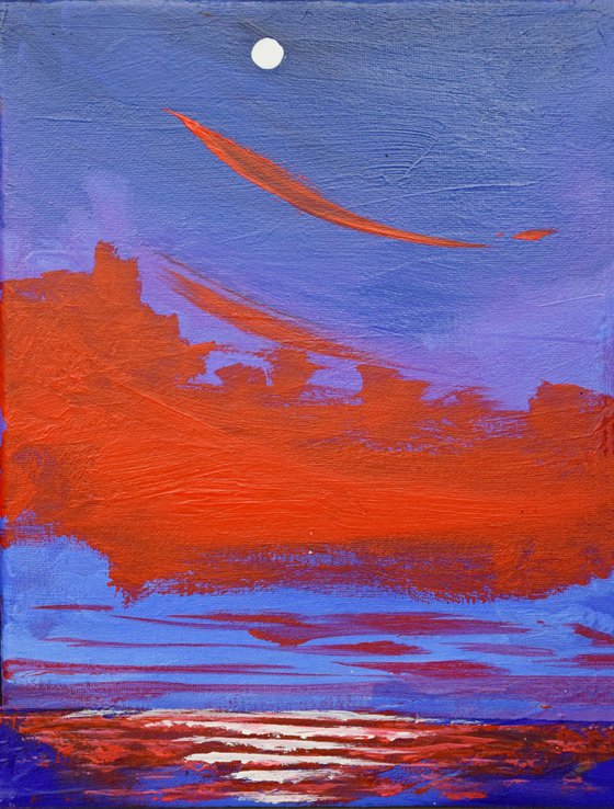 Red Sky Calling seascape painting