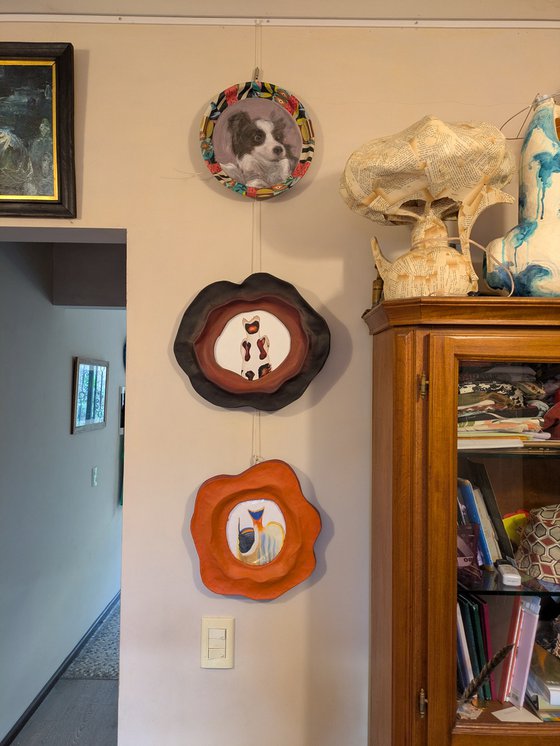 Three fishes with frames