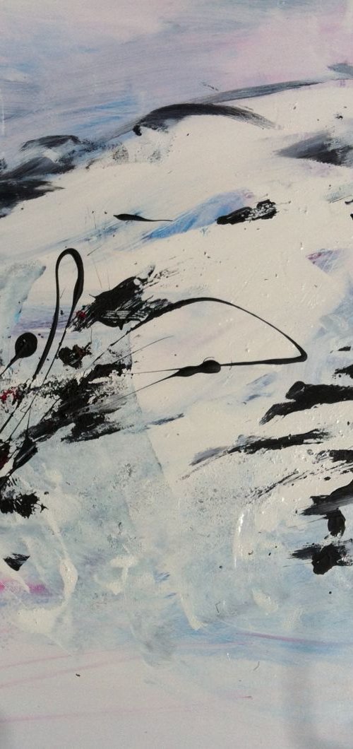 abstracte compositie 4 by Tiny de Bruin