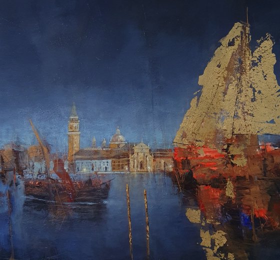 " Harbor of destroyed dreams - Venetian Nocturne "