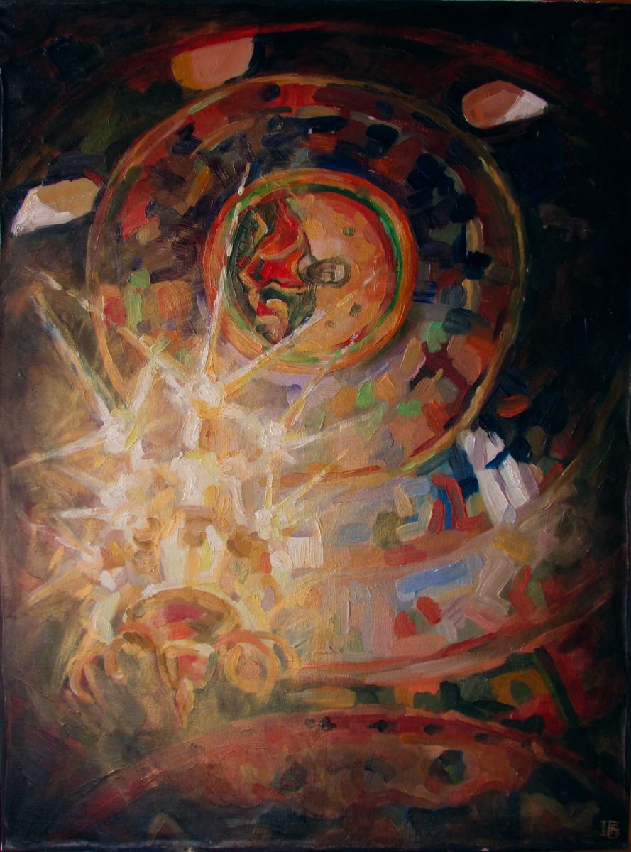 Photorealistic Cityscapes Oil Painting By Kateryna Bortsova, 24 X 31", Pantokrator, Original Artwork