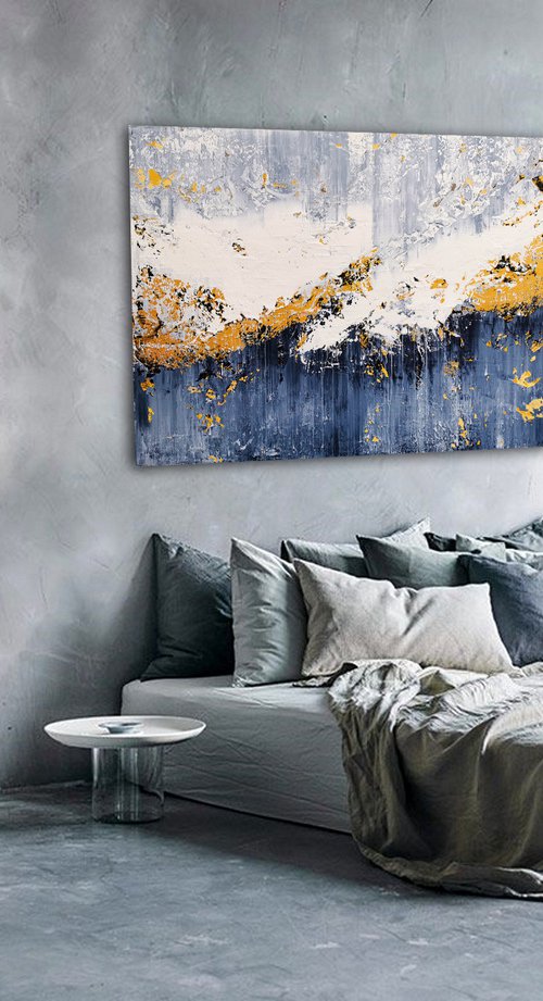 150x100cm. / abstract painting / Abstract 2226 by Alex Senchenko