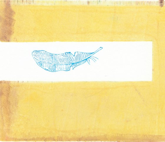 Monotype #30 with feather