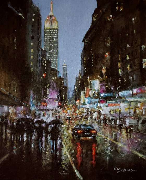 New York City in rainy night5
