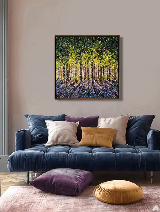 Where the Bluebells Dream - framed