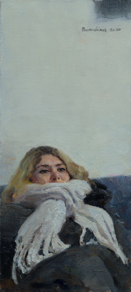 Mila - Oil Portrait By Anastasia Borodina, 10 X 22, Artwork For Sale On Artfinder