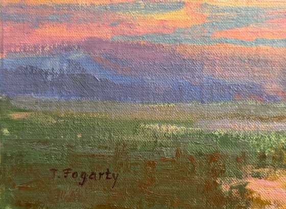 Crimson Horizon Sunset