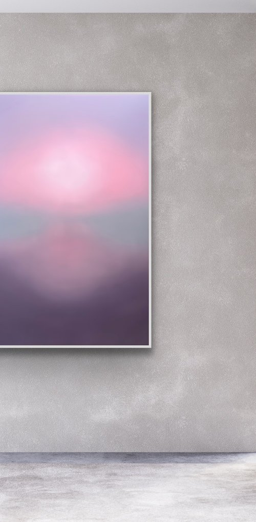 Pastel Abstract Mist Landscape by Indie Ru