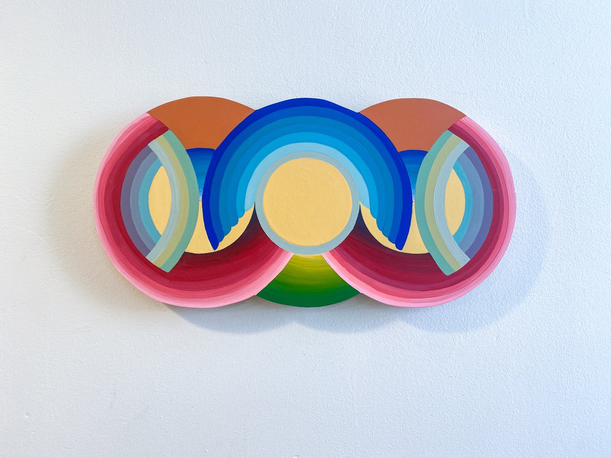 Surrealistic Abstract Sculpture By Jessica Moritz, 20 X 10, The Moon Between Us, Original Artwork