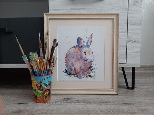 Spring bunny by Luba Ostroushko