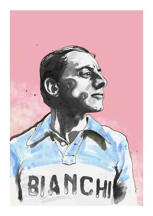 Fausto Coppi (Il Campionissimo) by Richard Long
