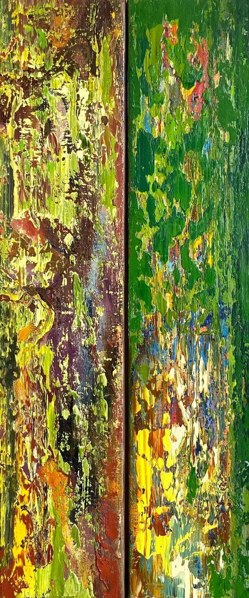 Warmth of Wood. Diptych by Junija (Yuna) Galejeva