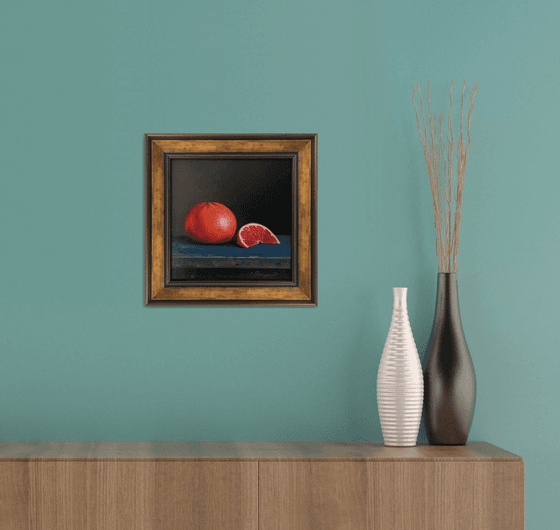 Grapefruit (25x25cm, oil on canvas)