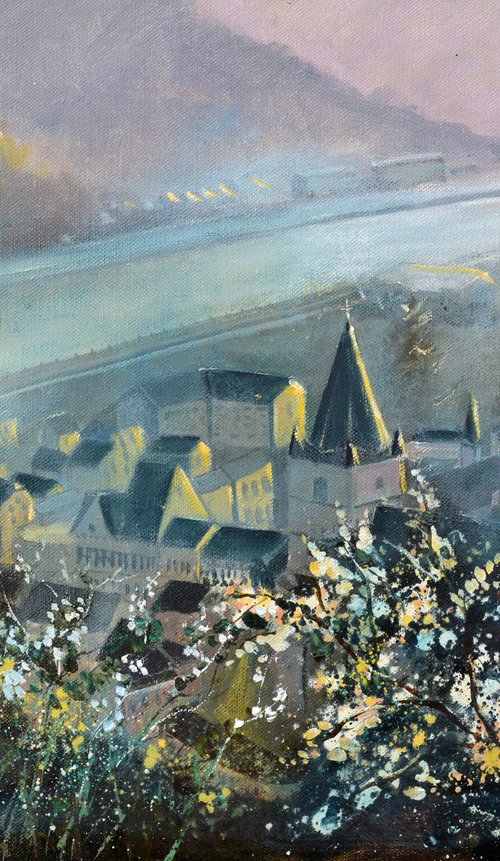 In the mist - Bouvignes by Pol Henry Ledent