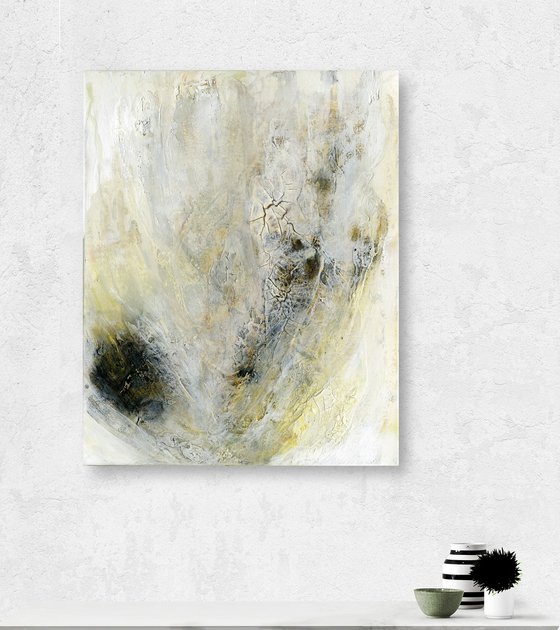 Simple Prayers 2 - Textured Abstract Painting by Kathy Morton Stanion