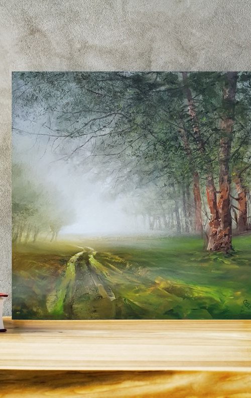 "Green in a foggy  morning" by Ivan  Grozdanovski