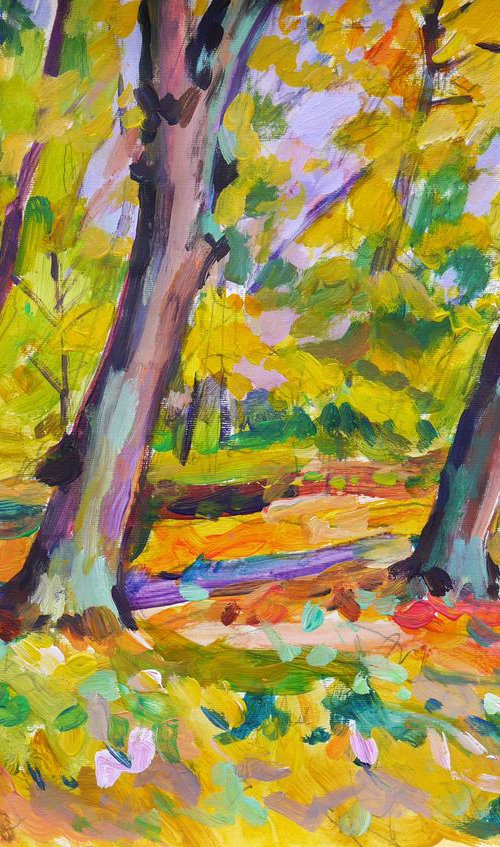 Plein air 20-10-2018 (autumn park) #0004 by Dima Braga